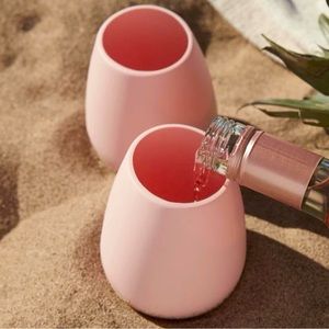 Odeme Set of 2 Silicone Stemless Wine Glasses